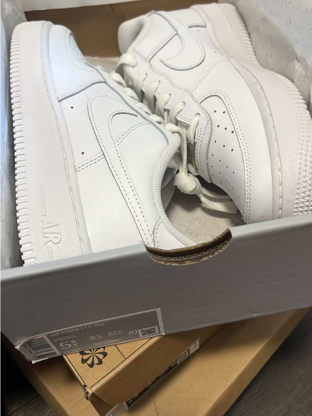 Nike White Low-Top Leather Sneakers